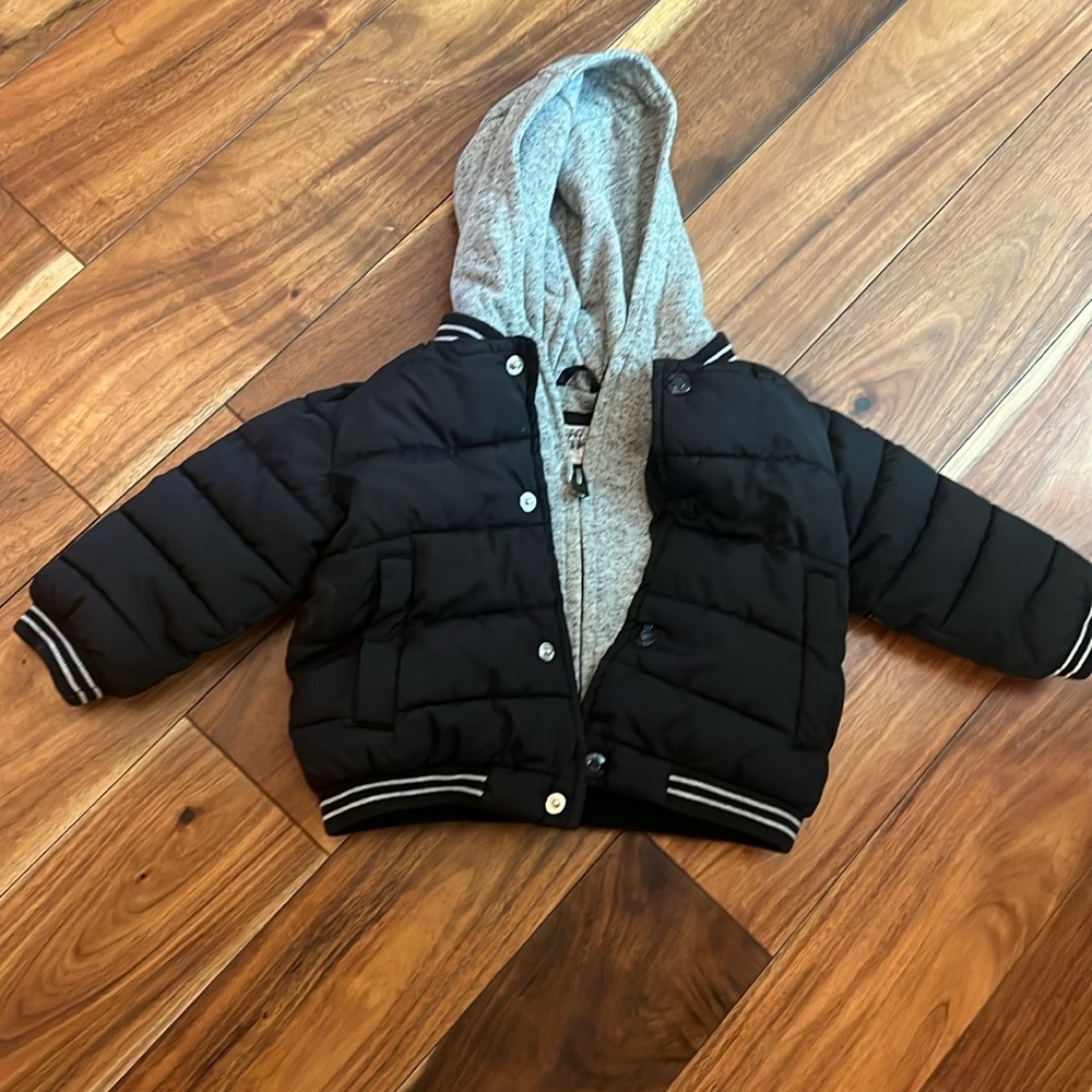 Baby boy gap puffer winter jacket 12-18